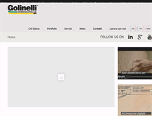 Tablet Screenshot of golinelli.it